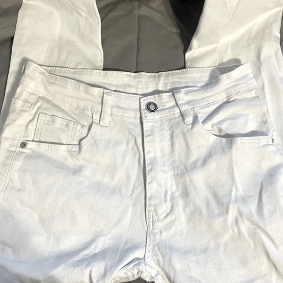 White Distressed Jeans - Picture 1 of 7